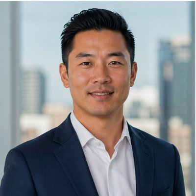 Asian investor in suit